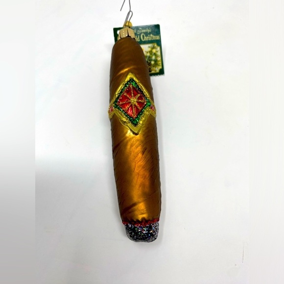 NEW - Cigar Shaped Holiday Ornament - Picture 1 of 4